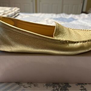 Nordstrom 1901 Gold Leather Loafer Comfort Shoes